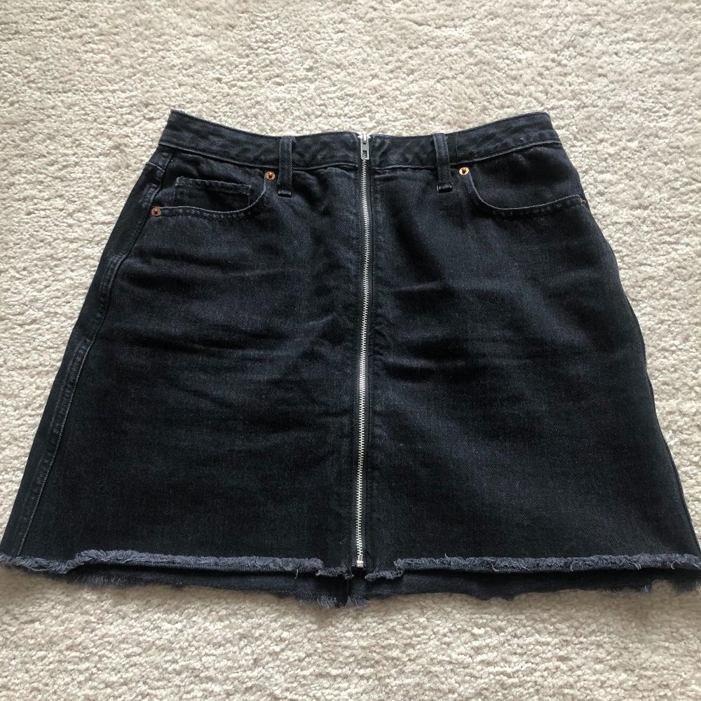 Abercrombrie & Fitch Black Jean Skirt